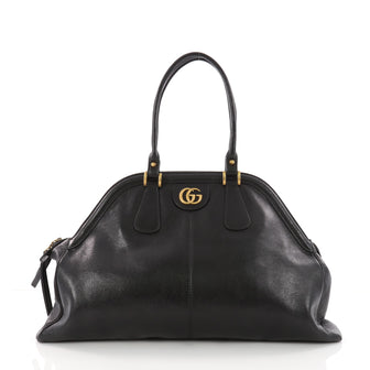 Gucci RE(BELLE) Top Handle Bag Leather Large Black 3355601