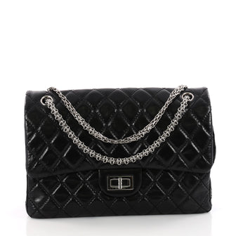 Chanel Reissue 2.55 Handbag Quilted Aged Calfskin 227 Black 3357601