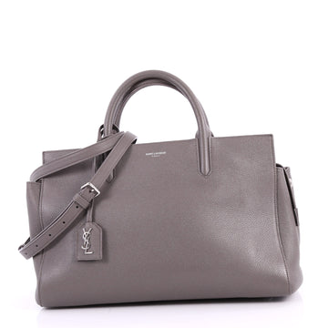  Saint Laurent Rive Gauche Cabas Leather Small Gray 3357703