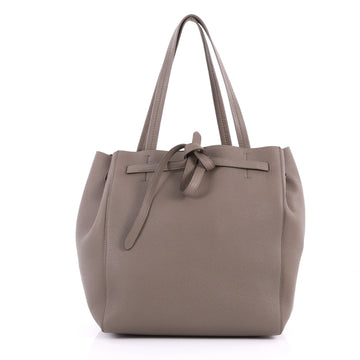 Celine Phantom Tie Cabas Tote Leather Small Brown 3358102