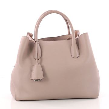 Christian Dior Open Bar Bag Leather Large Purple 335810