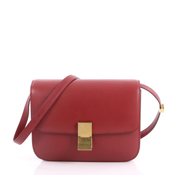 Celine Box Bag Smooth Leather Medium Red 3358303