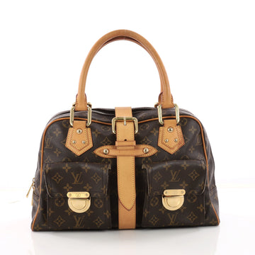 Louis Vuitton Manhattan Handbag Monogram Canvas GM Brown 3358401