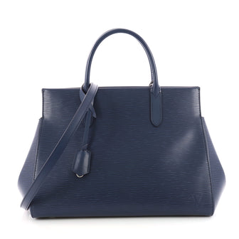 Louis Vuitton Marly Handbag Epi Leather MM Blue 3359502