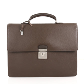 Louis Vuitton Laguito Handbag Taiga Leather Brown 3360501