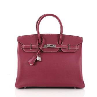 Hermes Candy Birkin Handbag Epsom 35 Purple 3361601