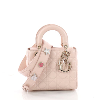 Christian Dior My Lady Dior Handbag Cannage Quilt Lambskin Pink 3364601