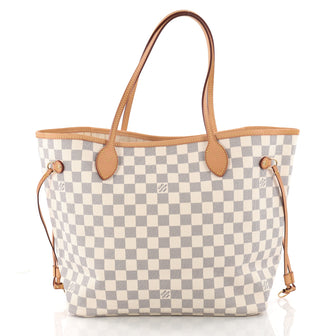 Louis Vuitton Neverfull NM Tote Damier MM White 3364902