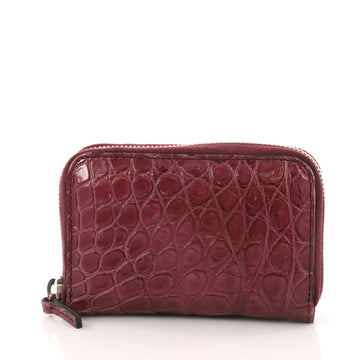 Gucci Card Holder Crocodile Purple 3365601