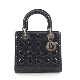 Christian Dior Lady Dior Handbag Cannage Quilt Patent 3366803