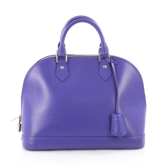 Louis Vuitton Alma Handbag Epi Leather PM Purple 3367101