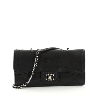 Chanel Citizen Chain Clutch Quilted Calfskin Small Black 3369203