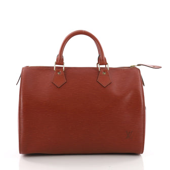 Louis Vuitton Speedy Handbag Epi Leather 30 Orange 3370203