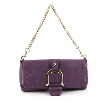 Gucci Greenwich Chain Shoulder Bag Leather Purple 3370501