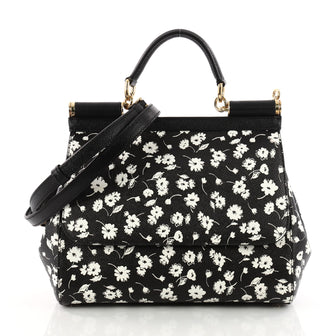 Dolce & Gabbana Miss Sicily Handbag Printed Leather 3372106