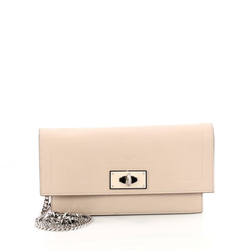 Givenchy Shark Chain Wallet Leather Pink 3372701