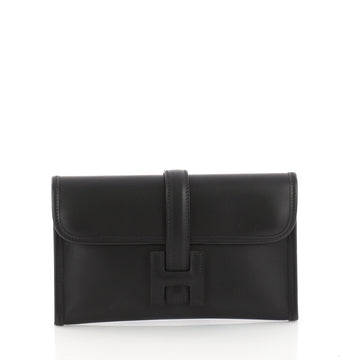Hermes Jige Clutch Chamonix Mini Black 3376202