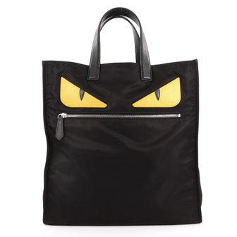 Fendi Monster Tote Nylon Black 3376901