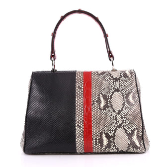 Prada Baiadera Frame Bag Python with Crocodile Small 3377201