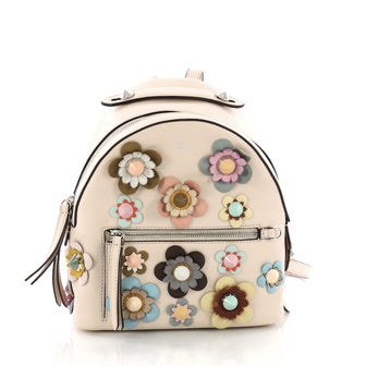 Fendi By The Way Flowerland Backpack Embellished Leather 3377902