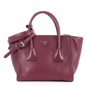 Twin Pocket Tote Glace Calf Small