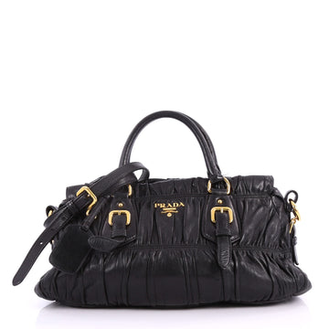 Prada Gaufre Convertible Satchel Nappa Leather Medium 3378506