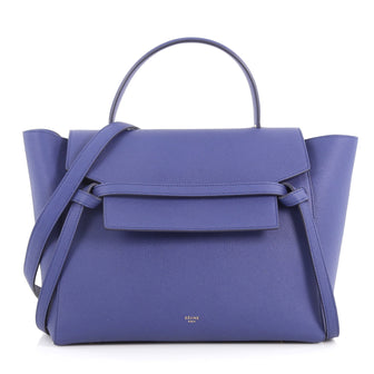Celine Belt Bag Grainy Leather Mini Blue 3379703