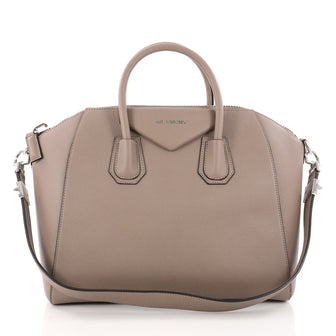 Givenchy Antigona Bag Leather Medium Neutral 3379706