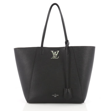 Louis Vuitton Lockme Cabas Leather Black 3381201