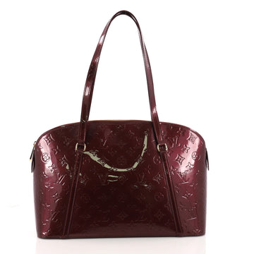 Louis Vuitton Avalon Zipped Handbag Monogram Vernis Red 3384605