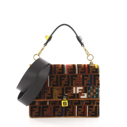 【送料&関税込】Fendi Velvet Handbag 33854-