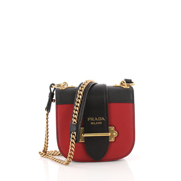 Prada Pionniere Crossbody Bag City Calfskin with Saffiano Leather Small Red 3388601