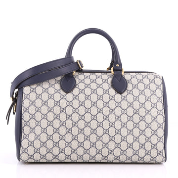 Gucci Convertible Boston Bag GG Coated Canvas Medium Blue 3388701