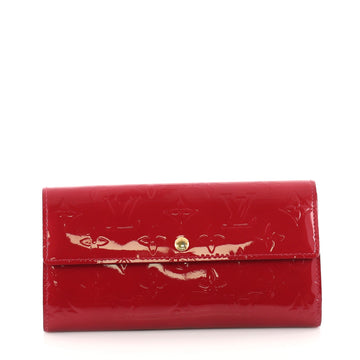 Louis Vuitton Sarah Wallet Monogram Vernis Red 3388801