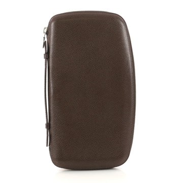 Louis Vuitton Atoll Organizer Wallet Taiga Leather Brown 3388802