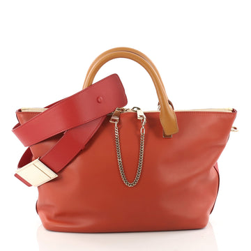 Chloe Bicolor Baylee Satchel Leather Medium Red 3389501