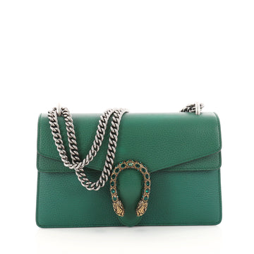 Gucci Dionysus Handbag Leather Small Green 3389701