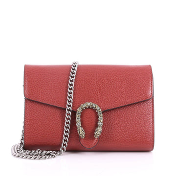 Gucci Dionysus Chain Wallet Leather with Embellished 3394001