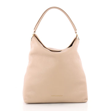 Burberry Cale Hobo Grainy Leather Medium Neutral 3395102