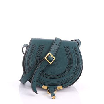 Chloe Marcie Crossbody Bag Leather Mini Green 3395103