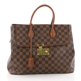 Louis Vuitton Ascot Handbag Damier Brown 3396101