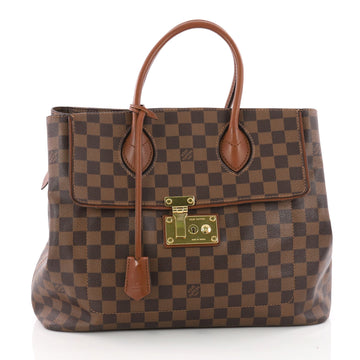 Louis Vuitton Ascot Handbag Damier Brown 3396101