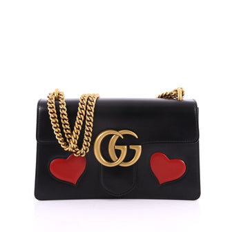 Marmont Chain Shoulder Bag Patchwork Leather Medium