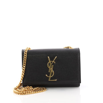 Classic Monogram Crossbody Bag Grainy Leather Small