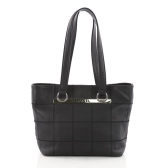 Chanel Square Stitch Tote Caviar Small Black 3399401