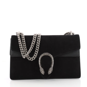 Gucci Dionysus Handbag Suede Small Black 3399801