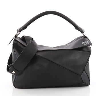 Loewe Puzzle Bag Leather Large Black 3400801