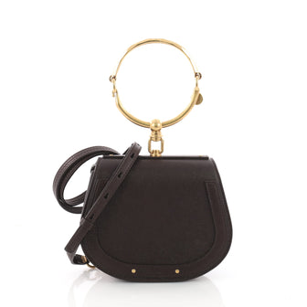 Chloe Nile Crossbody Bag Leather Small Brown 3401901
