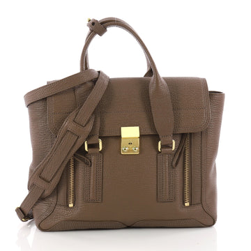 3.1 Phillip Lim Pashli Satchel Leather Medium Brown 3403301