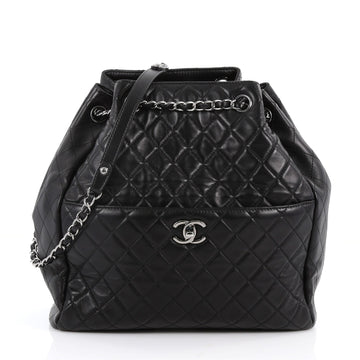 Chanel Drawstring CC Lock Bucket Bag Quilted Lambskin 3404302